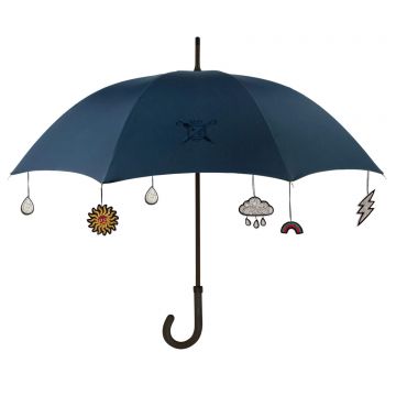 Parapluie et Pampilles Brodées
