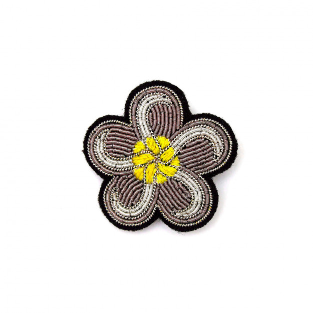 Embroidered clip – Tiare Flower | Macon&Lesquoy