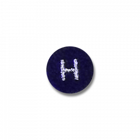 Lettre H bleue
