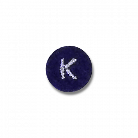 Letter K blue