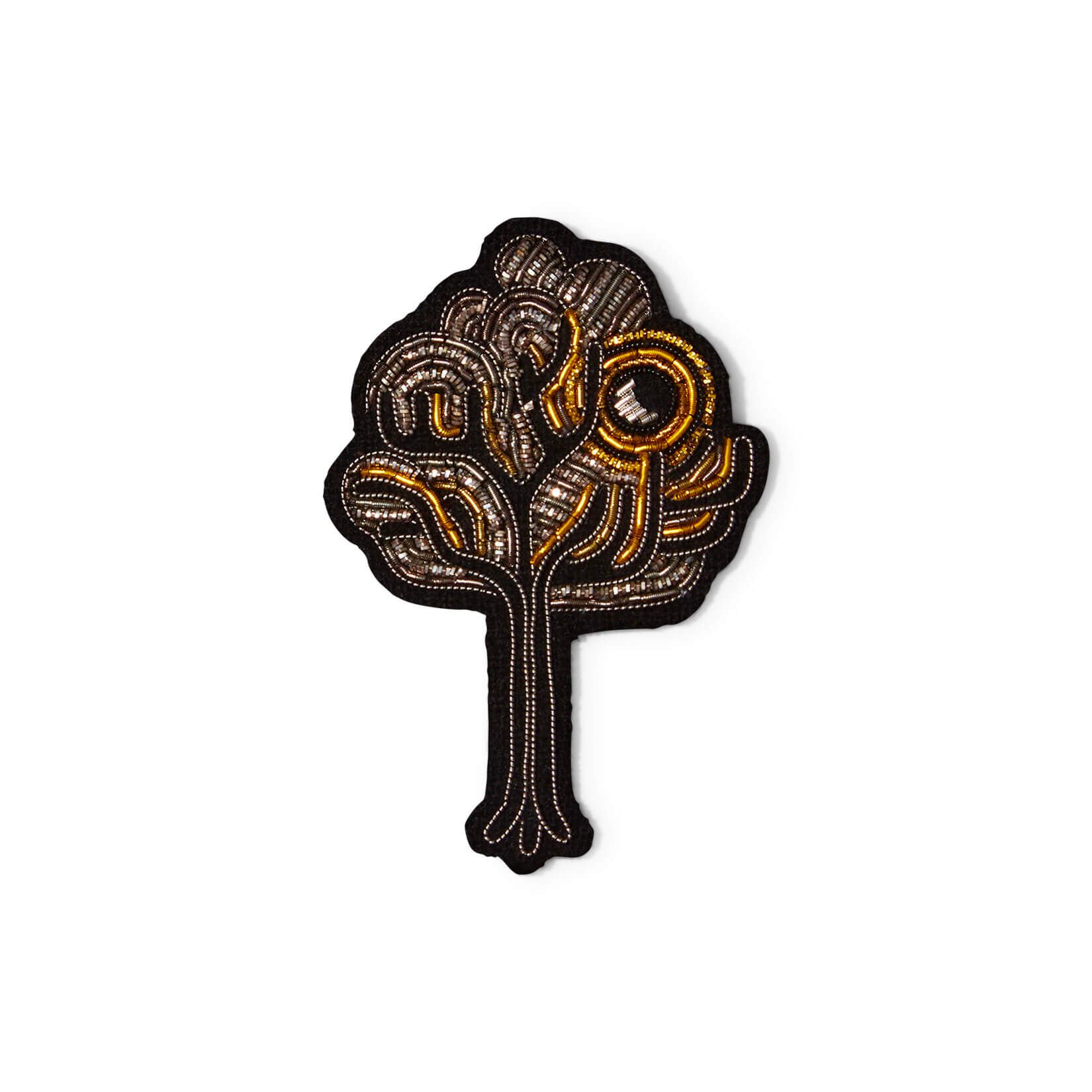 Broche brodée à la main – Arbre Nocturne | Macon&Lesquoy