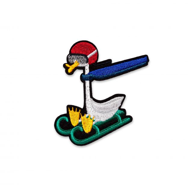 Duck on a sled