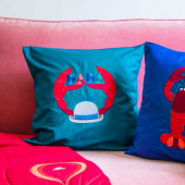 Embroidered cushions