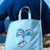 Embroidered tote bag