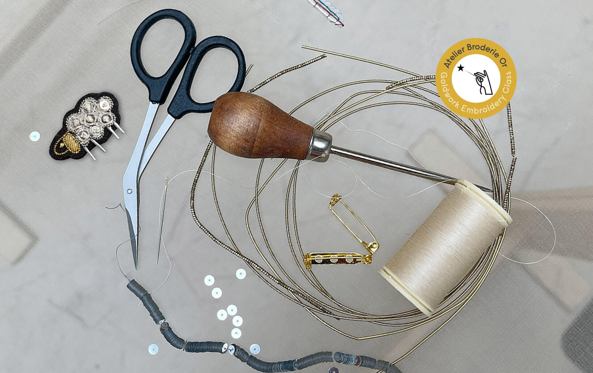 Atelier broderie or paris