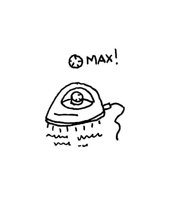 <p>Faites chauffer votre fer au max. Un fer ancien sera moins performant. N’utilisez pas de steamer.</p>